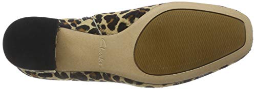 Clarks Sheer Flora, Botas Chelsea para Mujer, Multicolor (Leopard Print Leopard Print), 35.5 EU