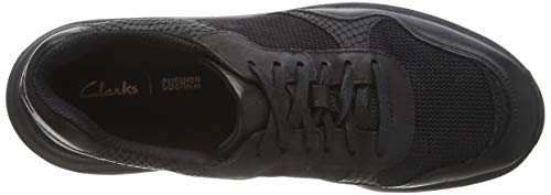 Clarks Sift Lace, Zapatillas Mujer, Negro (Black Snake Black Snake), 38 EU