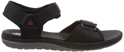 Clarks Step Beat Sun, Abierta Sandalias Punta Cerrada, Negro (Black-), 43 EU