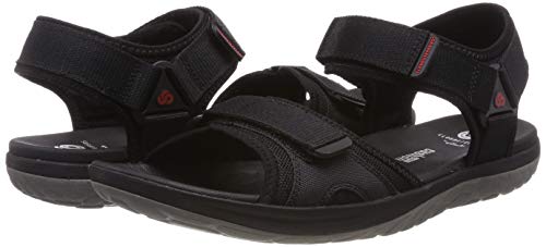 Clarks Step Beat Sun, Abierta Sandalias Punta Cerrada, Negro (Black-), 43 EU