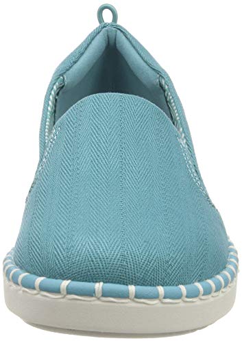 Clarks Step Glow Slip, Bailarinas Mujer, Azul (Aqua-), 36 EU