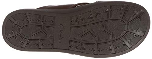 Clarks Sunder Cross, Sandalias Punta Cerrada Hombre, Marrón (British Tan Lea British Tan Lea), 43 EU