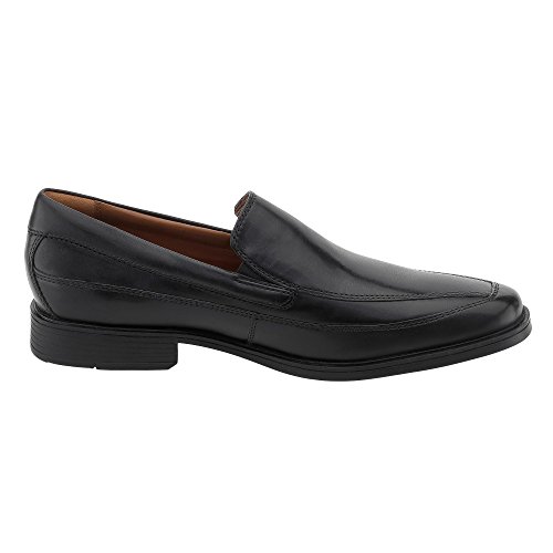 Clarks Tilden Free - Zapatos de cuero para hombre, Negro (Black Leather), 44.5