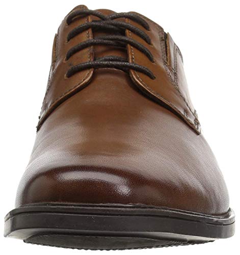 Clarks Tilden Plain Zapatos de cordones derby Hombre, Marrón (Dark Tan Lea), 41
