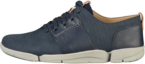 Clarks Tri Caitlin, Zapatillas para Mujer, Azul (Navy Combi), 36 EU