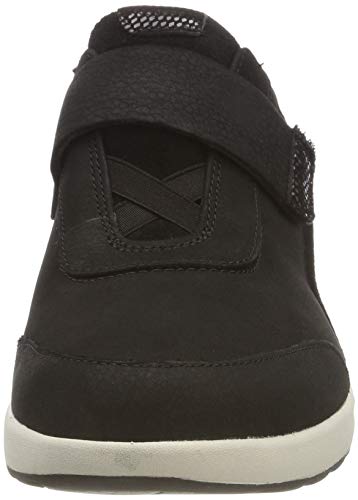 Clarks Un Adorn Lo, Zapatos de Cordones Derby Mujer, Negro (Black Combi -), 43 EU