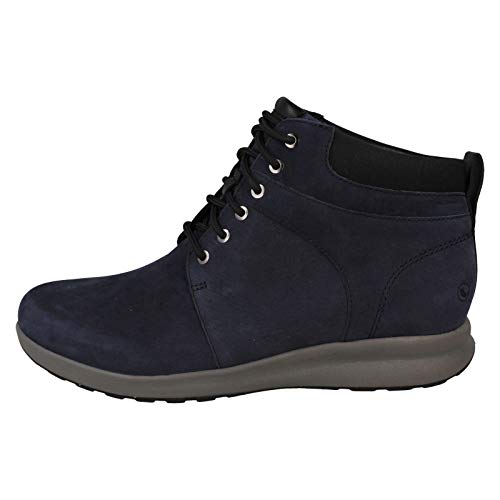 Clarks Un Adorn Walk Botines Mujer, Azul (Navy Nubuck Navy Nubuck), 40 EU