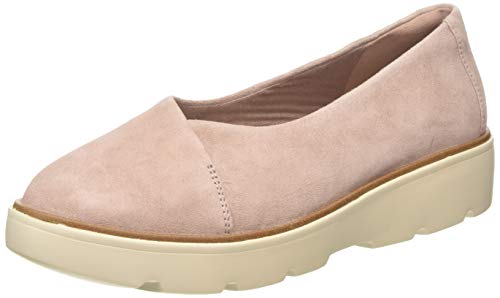 Clarks Un Balsa Go, Mocasines Mujer, Rosa (Dusty Pink Suede Dusty Pink Suede), 40 EU