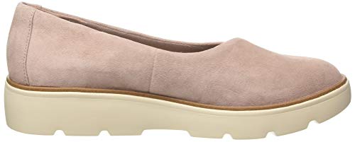 Clarks Un Balsa Go, Mocasines Mujer, Rosa (Dusty Pink Suede Dusty Pink Suede), 40 EU