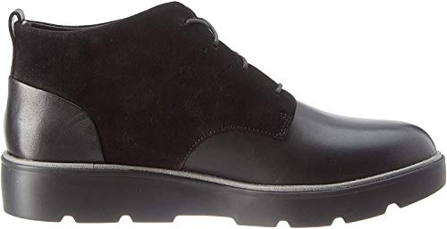 Clarks Un Balsa Mid, Botines Mujer, Negro (Black Combi Black Combi), 36 EU