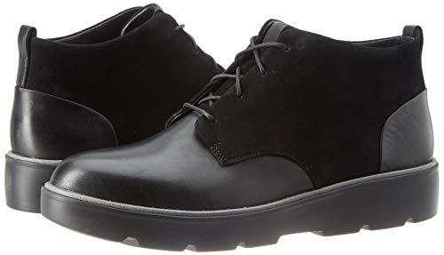 Clarks Un Balsa Mid, Botines Mujer, Negro (Black Combi Black Combi), 36 EU