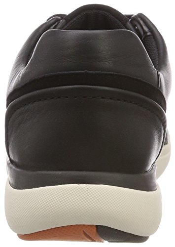 Clarks Un Cruise Lace, Zapatos de Cordones Derby para Mujer, Negro (Black Leather), 38 EU
