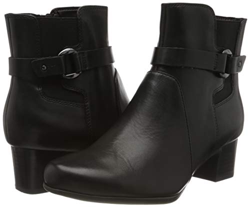 Clarks Un Damson Mid, Botines Mujer, Negro (Black Leather Black Leather), 38 EU