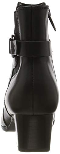 Clarks Un Damson Mid, Botines Mujer, Negro (Black Leather Black Leather), 38 EU