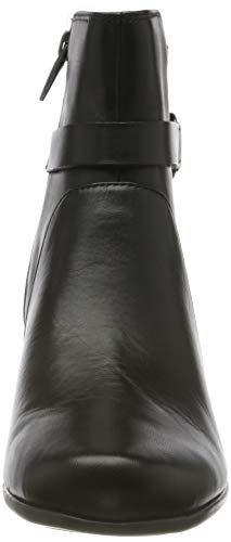 Clarks Un Damson Mid, Botines Mujer, Negro (Black Leather Black Leather), 38 EU
