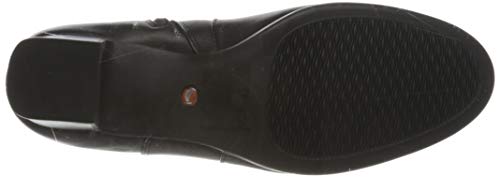 Clarks Un Damson Mid, Botines Mujer, Negro (Black Leather Black Leather), 38 EU