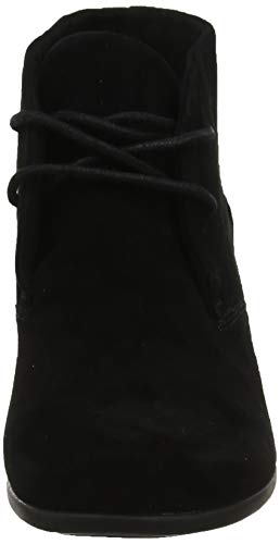 Clarks Un Damson Tie, Botines Mujer, Negro (Black SDE Black SDE), 38 EU