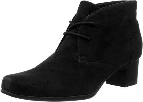 Clarks Un Damson Tie, Botines Mujer, Negro (Black SDE Black SDE), 38 EU