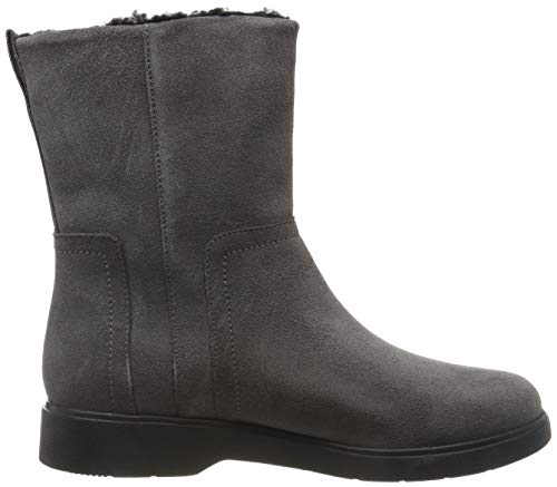 Clarks Un Elda Mid, Botas Slouch Mujer, Gris (Grey Suede Grey Suede), 37.5 EU