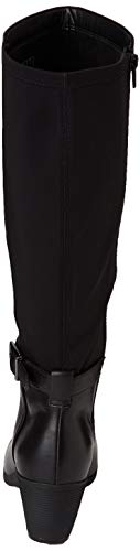 Clarks Un Lindel Hi, Botines Mujer, Negro (Black Combi Lea Black Combi Lea), 37 EU