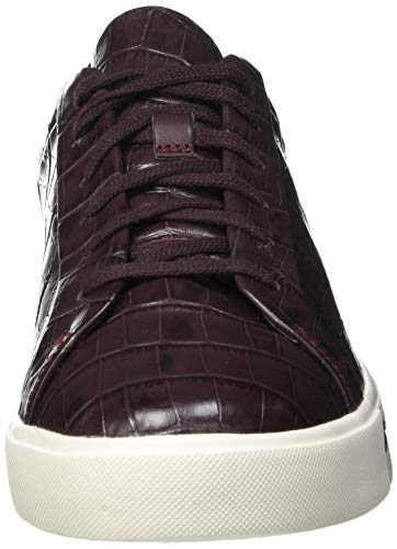 Clarks Un Maui Lace, Zapatillas Mujer, Cuero Burdeos, 39 EU