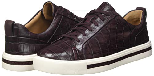 Clarks Un Maui Lace, Zapatillas Mujer, Cuero Burdeos, 39 EU