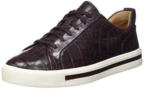 Clarks Un Maui Lace, Zapatillas Mujer, Cuero Burdeos, 39 EU