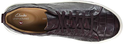 Clarks Un Maui Lace, Zapatillas Mujer, Cuero Burdeos, 39 EU