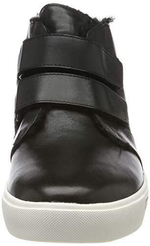 Clarks Un Maui Mid, Zapatillas Altas Mujer, Negro (Black Leather Black Leather), 39.5 EU