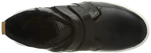 Clarks Un Maui Mid, Zapatillas Altas Mujer, Negro (Black Leather Black Leather), 39.5 EU