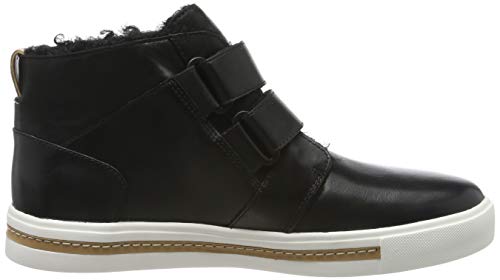 Clarks Un Maui Mid, Zapatillas Altas Mujer, Negro (Black Leather Black Leather), 41 EU