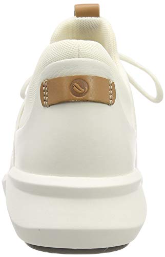 Clarks Un Rio Lace, Zapatos de Cordones Derby Mujer, Blanco (White Leather-), 39 EU