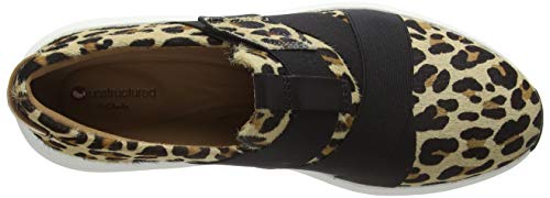 Clarks Un Rio Strap, Zapatillas Mujer, Multicolor (Leopard PRT Pony Leopard PRT Pony), 37 EU