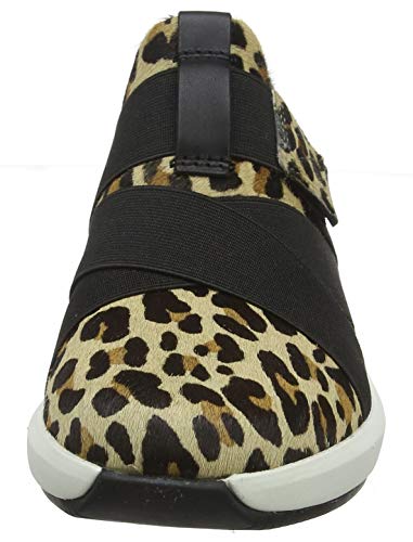 Clarks Un Rio Strap, Zapatillas Mujer, Multicolor (Leopard PRT Pony Leopard PRT Pony), 37 EU