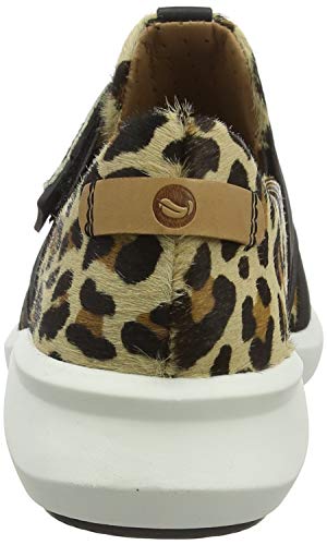 Clarks Un Rio Strap, Zapatillas Mujer, Multicolor (Leopard PRT Pony Leopard PRT Pony), 37 EU