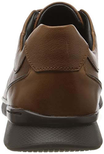 Clarks Un Tynamo Tie, Zapatos de Cordones Brogue Hombre, Marrón (Tan Leather Tan Leather), 43 EU