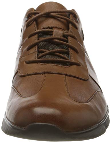 Clarks Un Tynamo Tie, Zapatos de Cordones Brogue Hombre, Marrón (Tan Leather Tan Leather), 43 EU