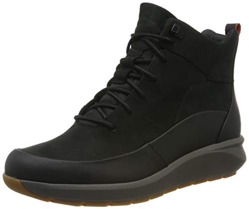 Clarks Un Venturehi, Botines Mujer, Negro (Black Combi Black Combi), 41 EU