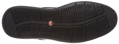 Clarks Un Voyageplain, Zapatos de Cordones Derby Hombre, Negro (Black Leather), 45 EU