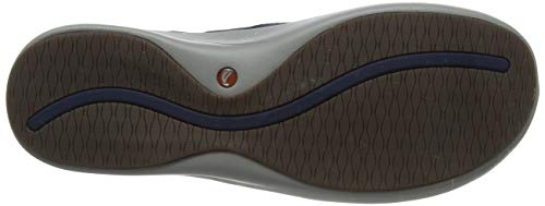Clarks Un.loop2 Walk, Mocasines Mujer, Azul (Navy Nubuck Navy Nubuck), 39 EU