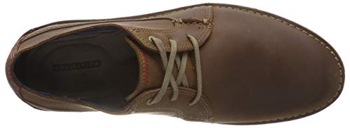 Clarks Vargo Plain, Zapatos de Cordones Derby Hombre, Marrón (Dark Tan Leather), 45 EU