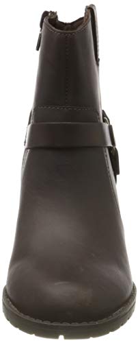 Clarks Verona Rock, Botas Plisadas Mujer, Marrón Oscuro, 41 EU