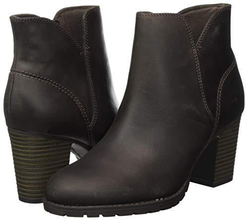 Clarks Verona Trish, Botas Cortas al Tobillo Mujer, Cuero Taupe, 39 EU