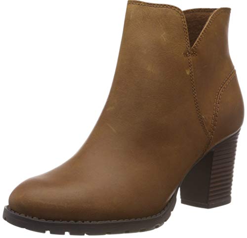 Clarks Verona Trish, Botas Slouch Mujer, Marrón (Dark TanLea), 38 EU
