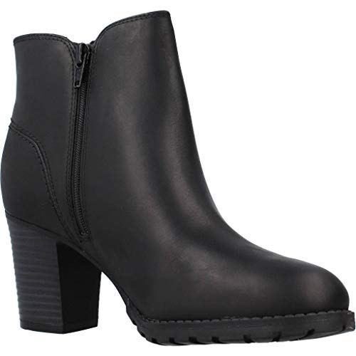 Clarks Verona Trish, Botas Slouch Mujer, Negro (Black Leather), 39 EU