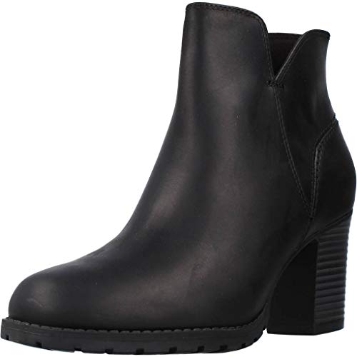 Clarks Verona Trish, Botas Slouch Mujer, Negro (Black Leather), 39 EU