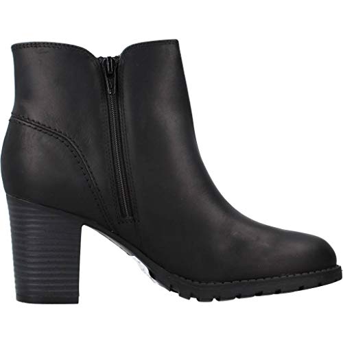 Clarks Verona Trish, Botas Slouch Mujer, Negro (Black Leather), 39 EU