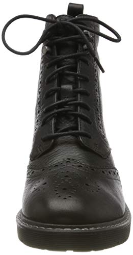 Clarks Witcombe FLO, Botines Mujer, Negro (Black Leather Black Leather), 42 EU