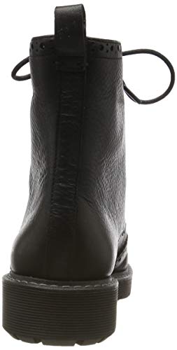 Clarks Witcombe FLO, Botines Mujer, Negro (Black Leather Black Leather), 42 EU