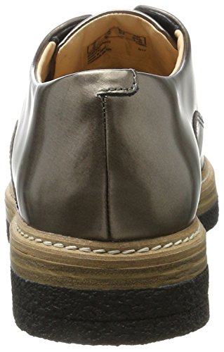 Clarks Zante Zara, Zapatos de Vestir Mujer, Beige (Pewter Metallic), 40 EU